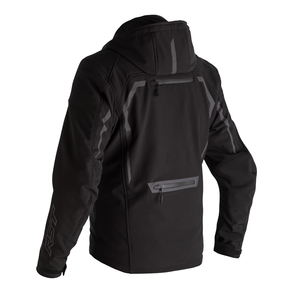 RST Frontline Black Textile Hoodie Jacket