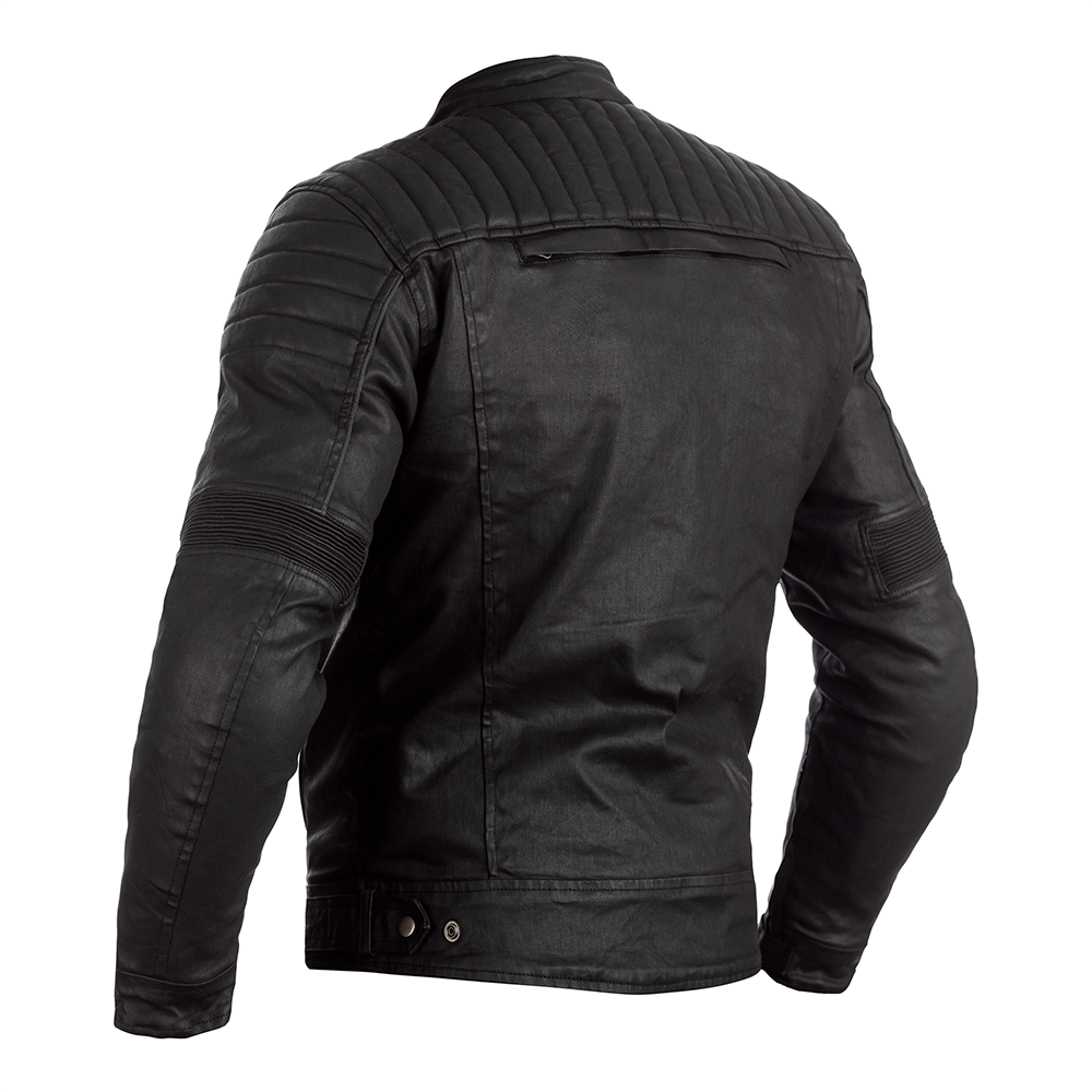 RST Brixton CE WP Black Wax Cotton Jacket