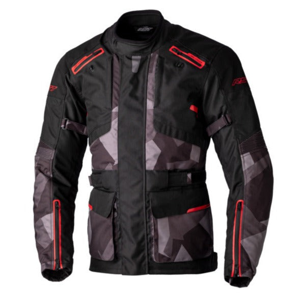 RST Endurance CE WP Black/Camo/Red Textile Jacket