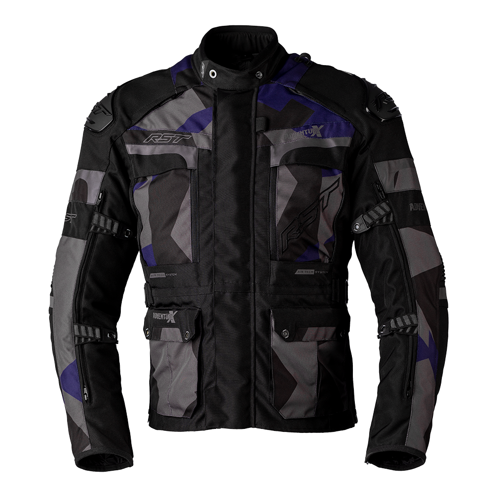 RST Adventure X Pro CE Navy Camo Textile Jacket