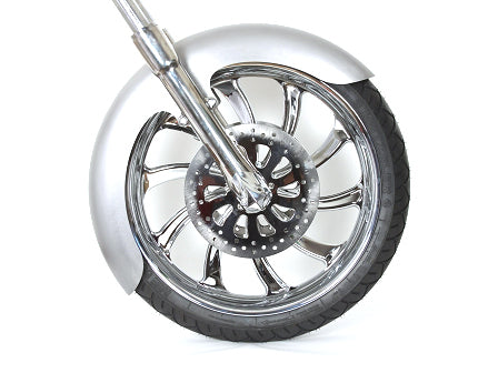 Russ Wernimont Designs RWD-50115 6" Wide Round Cut Long OCF Front Fender for FL Softail 86-17 w/23" Front Wheel