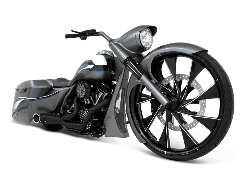 Russ Wernimont Designs RWD-50143 6" Wide Straight Cut LS-2 Front Fender for Touring 14-Up w/30" Front Wheel