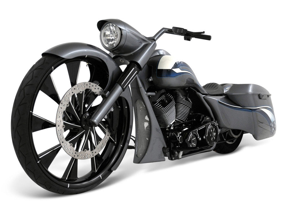 Russ Wernimont Designs RWD-50143 6" Wide Straight Cut LS-2 Front Fender for Touring 14-Up w/30" Front Wheel