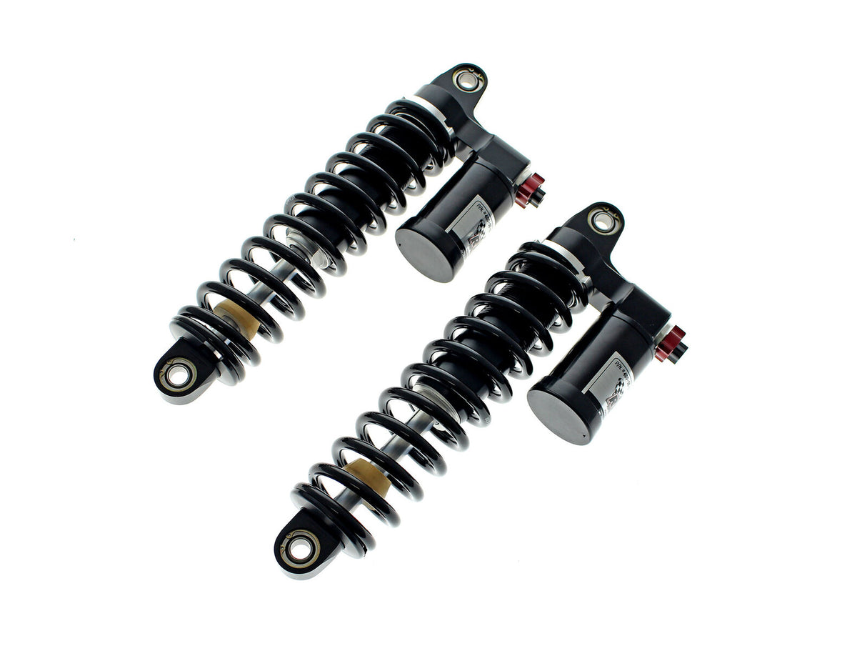 Russ Wernimont Designs RWD-52001 13" RS-1 Piggyback Rear Shock Absorbers Black for Touring 99-Up