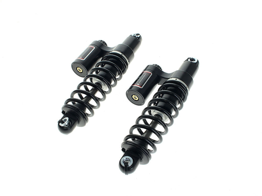 Russ Wernimont Designs RWD-52004-HD 13" RS-2 Heavy Duty Piggyback Rear Shock Absorbers Black for Dyna 91-17