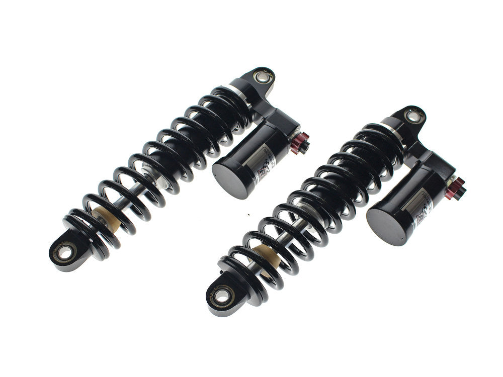 Russ Wernimont Designs RWD-52004 13" RS-2 Piggyback Rear Shock Absorbers Black for Dyna 91-17