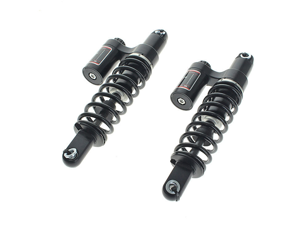 Russ Wernimont Designs RWD-52006-HD 14" RS-2 Heavy Duty Piggyback Rear Shock Absorbers Black for Dyna 91-17