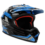 RXT A727 Sector Rage Gloss Black/Blue Helmet