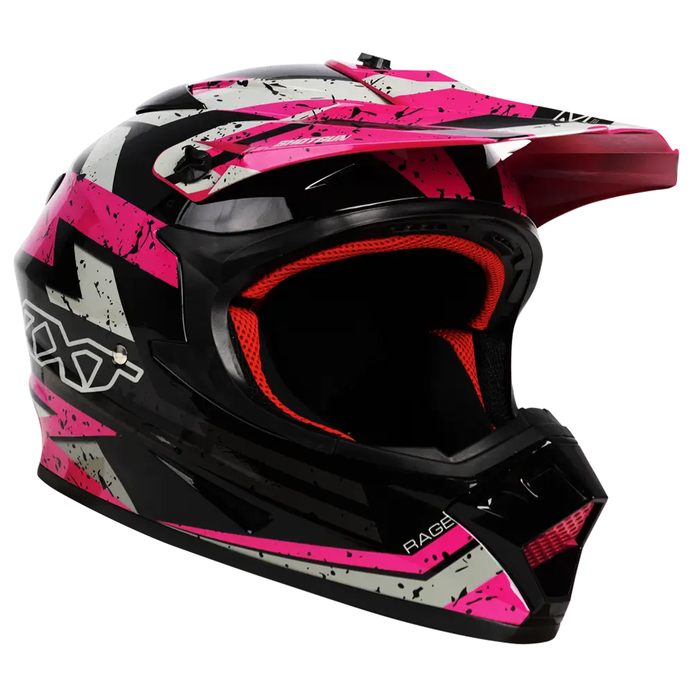 RXT A727 Sector Rage Gloss Black/Magenta Helmet