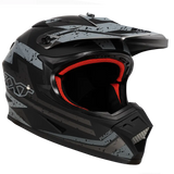 RXT A727 Sector Rage Matte Black/Grey Helmet