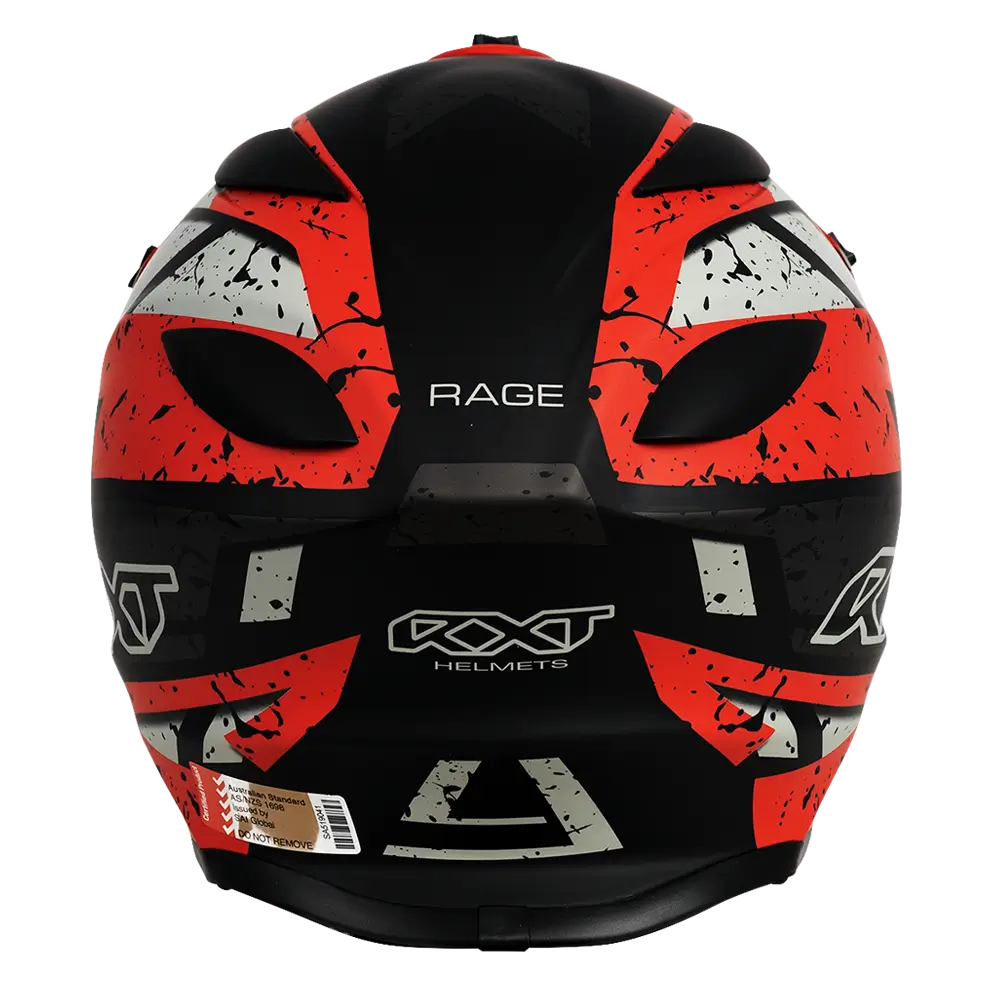 RXT A727 Sector Rage Matte Black/Red Helmet