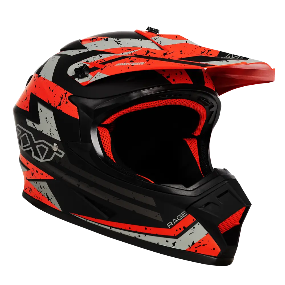 RXT A727 Sector Rage Matte Black/Red Helmet