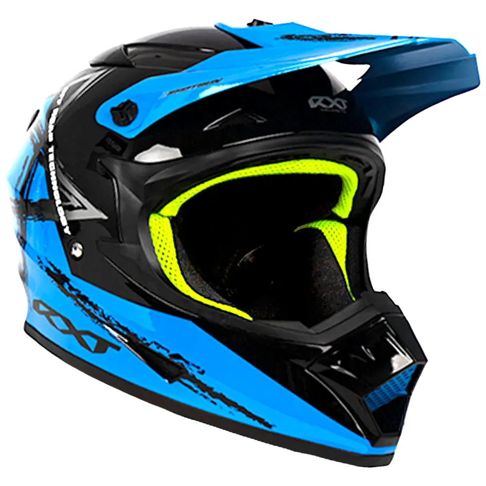RXT Sector Wrath Gloss Black/Blue Helmet