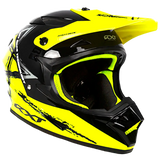 RXT Sector Wrath Gloss Black/Fluro Yellow Helmet