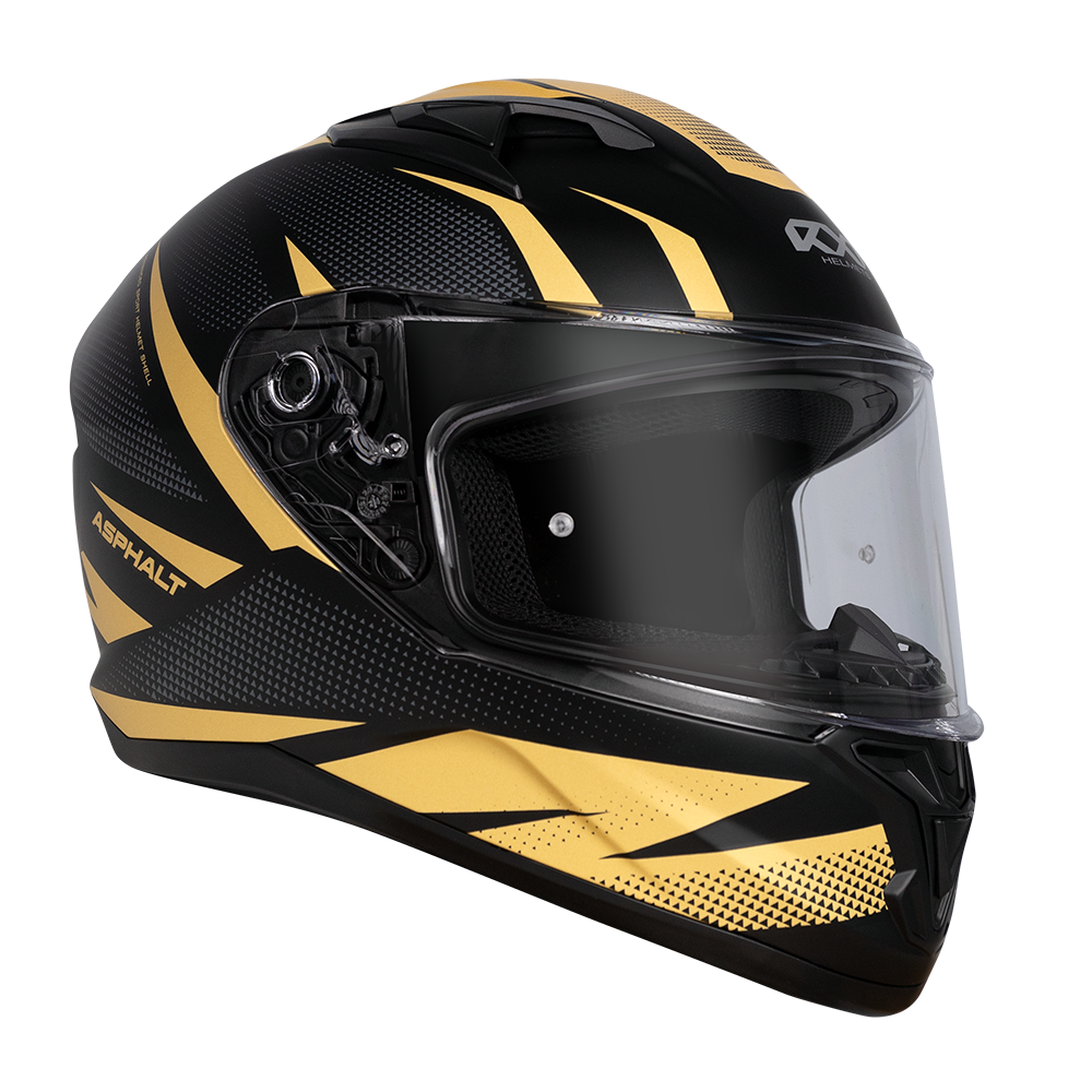 RXT 825 Street 2 Asphalt Matte Black/Gold Helmet