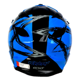 RXT Sector Wrath Gloss Black/Blue Helmet