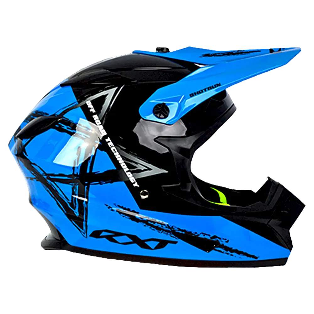 RXT Sector Wrath Gloss Black/Blue Helmet