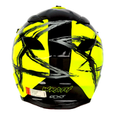 RXT Sector Wrath Gloss Black/Fluro Yellow Helmet