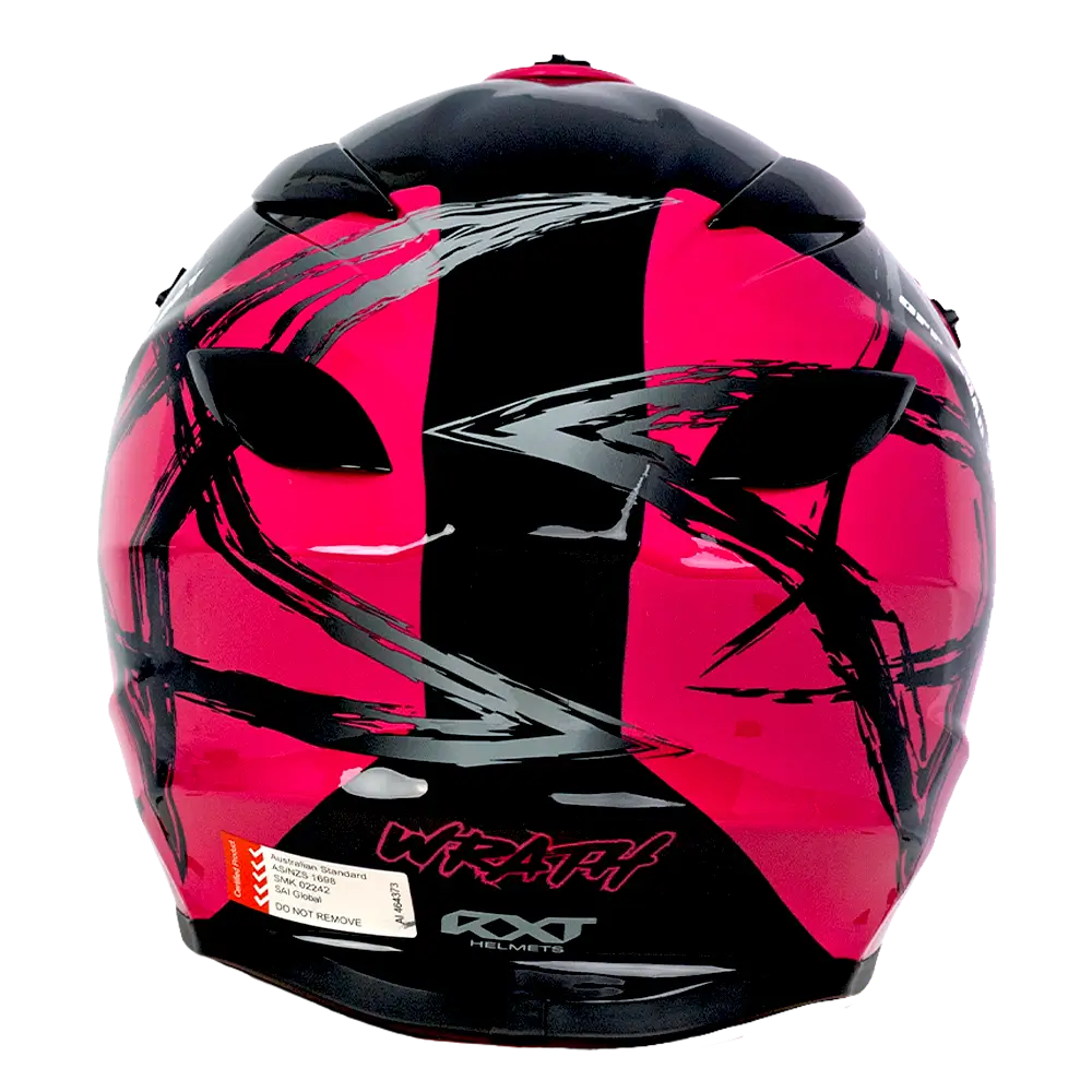 RXT Sector Wrath Gloss Black/Magenta Helmet