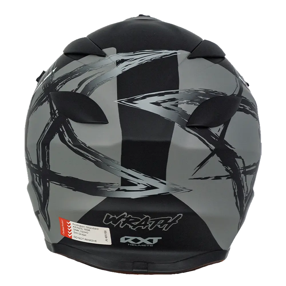RXT Sector Wrath Matte Black/Grey Helmet