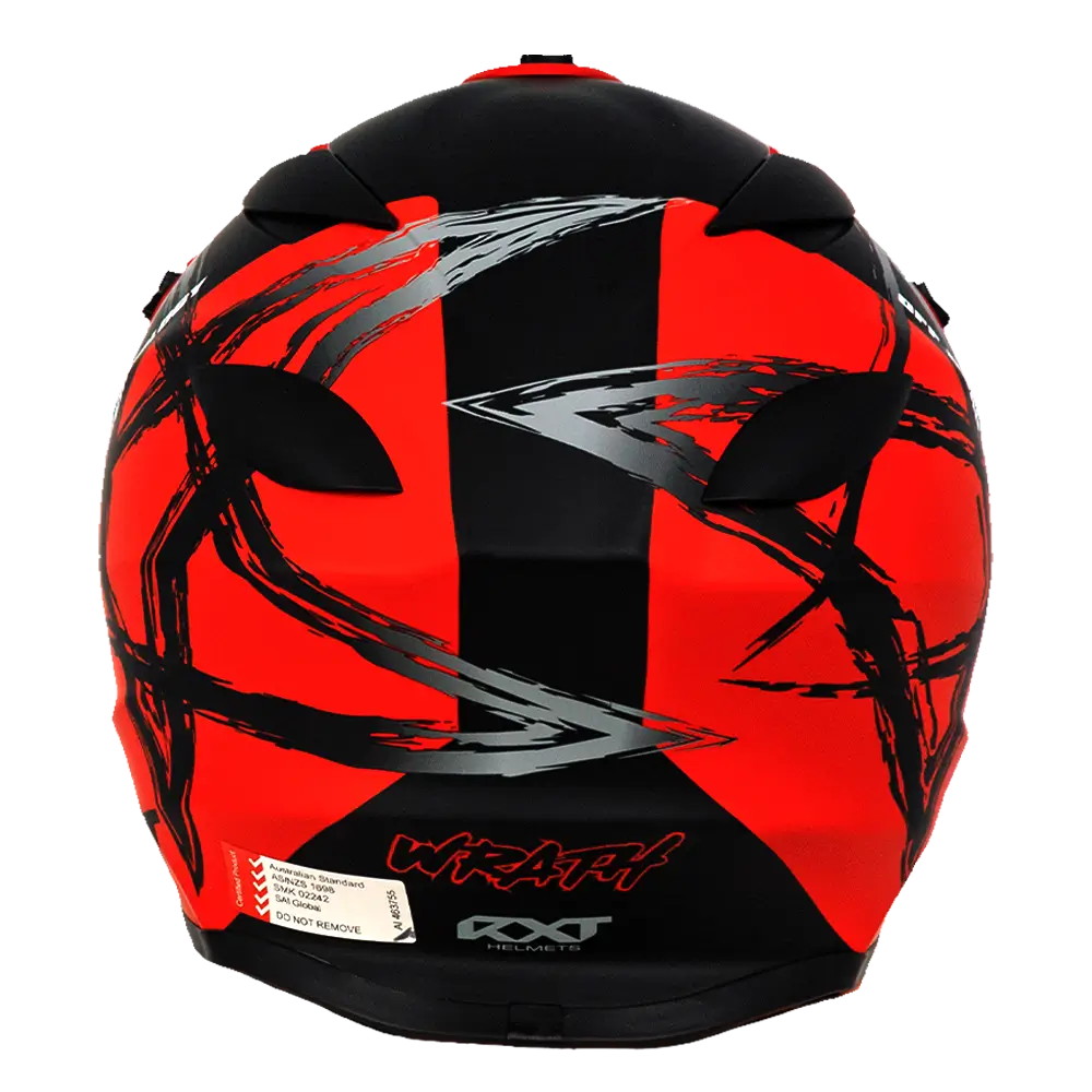 RXT Sector Wrath Matte Black/Red Helmet