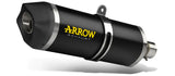 Arrow 71943AKN Race-Tech Aluminium Dark Slip-On Muffler w/Carbon End Cap for CF Moto 800 MT Sport/800 MT Touring 23-24