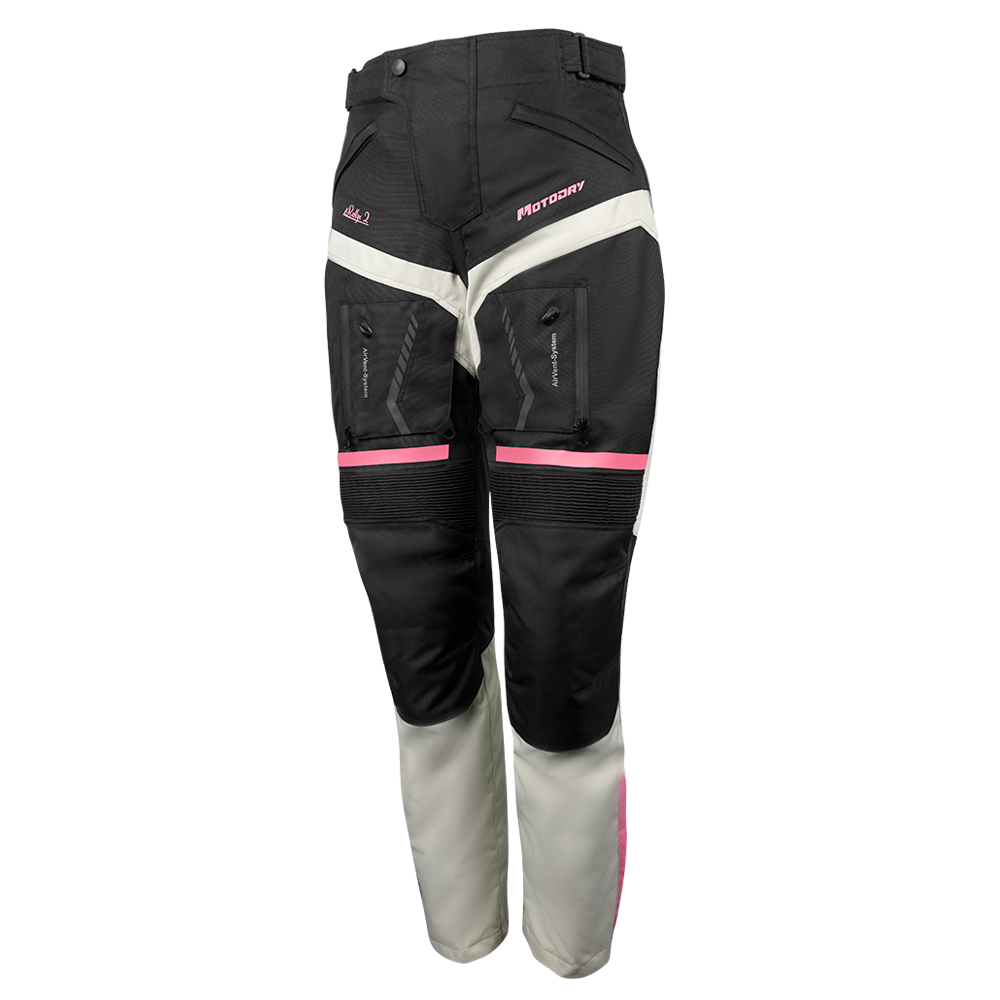 MotoDry Rallye 2 Adventure Black/Grey/Magenta Textile Womens Pants