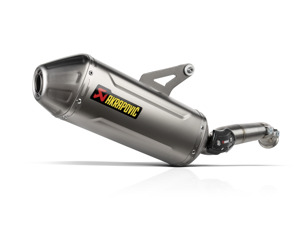 Akrapovic S-CF8SO4-HFTT Slip-On Line Titanium Muffler System for CF Moto 800MT 24-Up