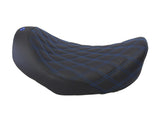 Saddlemen SAD-806-04-002LS-BL Renegade LS Solo Seat w/Blue Double Diamond Stitch for Dyna 06-17