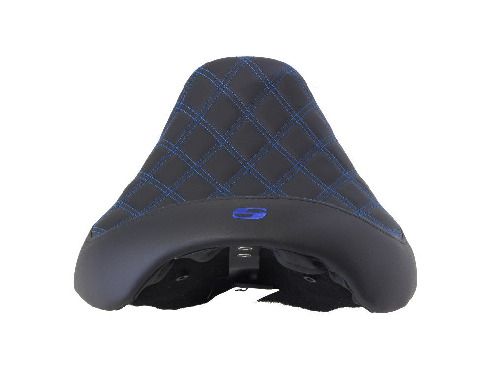 Saddlemen SAD-806-04-002LS-BL Renegade LS Solo Seat w/Blue Double Diamond Stitch for Dyna 06-17