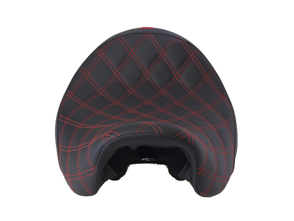 Saddlemen SAD-806-04-002LS-RD Renegade LS Solo Seat w/Red Double Diamond Stitch for Dyna 06-17