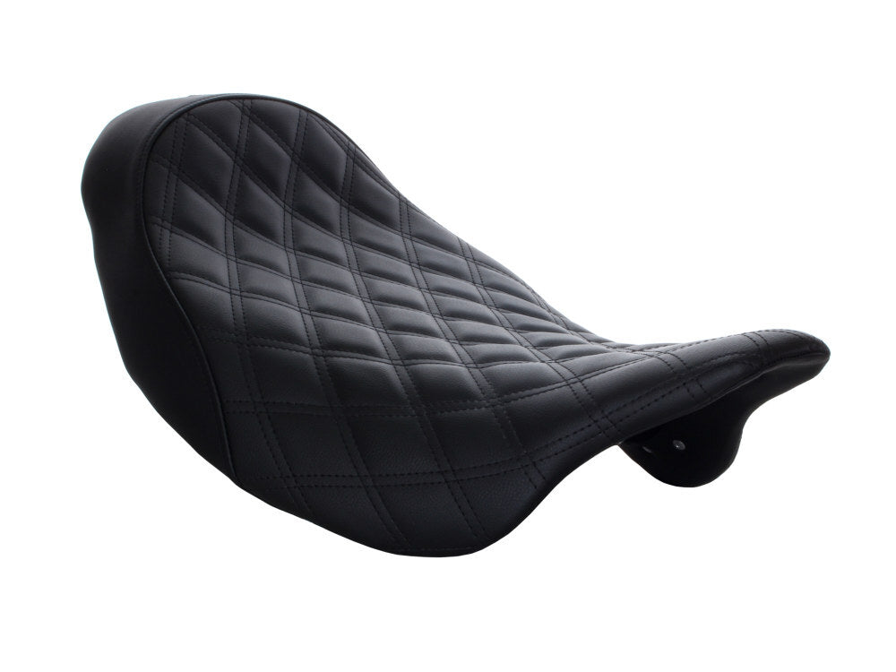 Saddlemen SAD-808-07B-002LS Renegade LS Solo Seat w/Black Double Diamond Lattice Stitch for Touring 08-Up