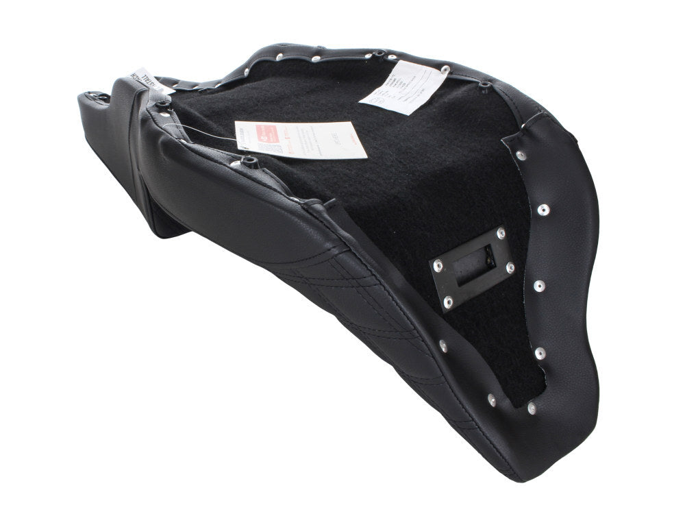 Saddlemen SAD-808-07B-172 Step-Up LS Dual Seat w/Black Double Diamond Lattice Stitch for Touring 08-23