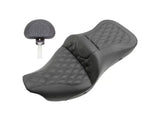 Saddlemen SAD-808-07B-182BRHCT Heated Roadsofa LS Dual Seat w/Backrest for most Touring 08-24