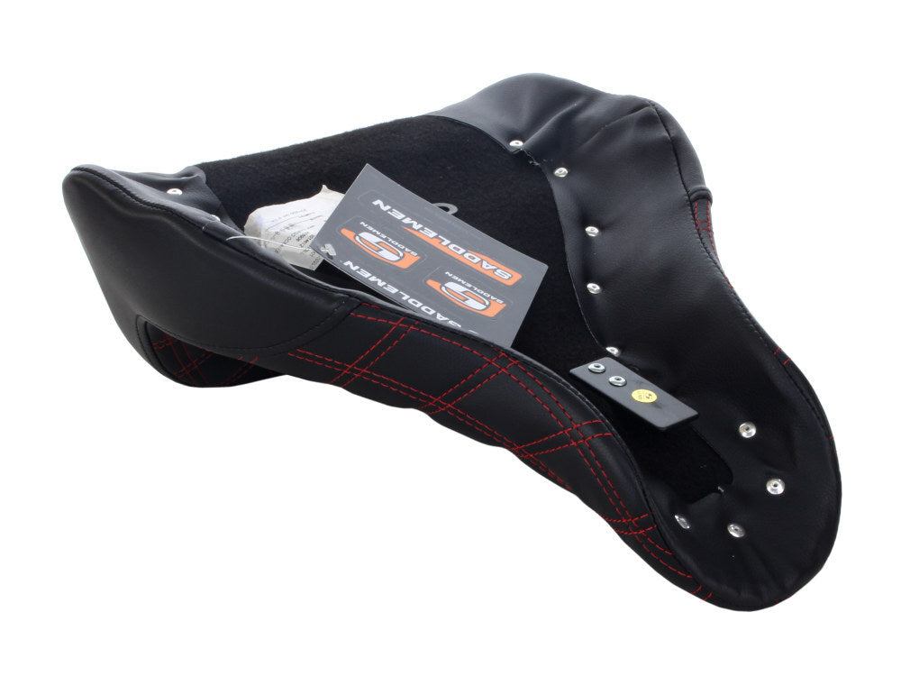 Saddlemen SAD-813-27-002LS Renegade LS Solo Seat w/Black Double Diamond Lattice Stitch for Breakout 13-17