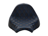 Saddlemen SAD-818-27-002LS-BL Renegade LS Solo Seat w/Blue Double Diamond Lattice Stitch for Fat Boy 18-Up/Breakout 23-Up