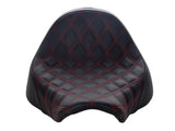 Saddlemen SAD-818-27-002LS-RD Renegade LS Solo Seat w/Red Double Diamond Lattice Stitch for Fat Boy 18-Up/Breakout 23-Up