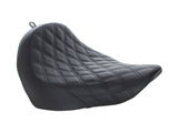 Saddlemen SAD-818-27-002LS Renegade LS Solo Seat w/Black Double Diamond Lattice Stitch for Fat Boy 18-Up/Breakout 23-Up