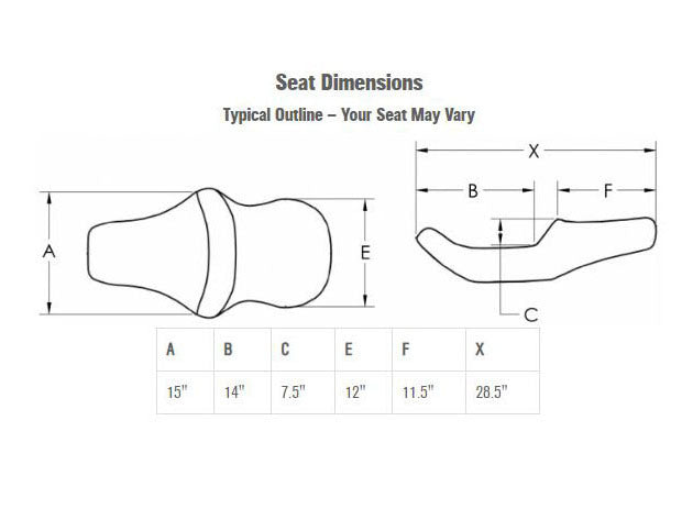 Saddlemen SAD-818-27-029LS Explorer LS Dual Seat w/Black Double Diamond Lattice Stitch for Fat Boy 18-Up/Breakout 23-Up