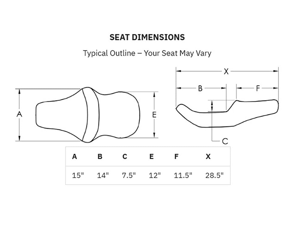 Saddlemen SAD-818-27-182 Roadsofa LS Dual Seat w/Black Double Diamond Lattice Stitch for Harley-Davidson Fat Boy 18-Up/Breakout 23-Up