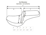 Saddlemen SAD-818-28-174 Step-up Gripper Dual Seat for Fat Bob 18-Up