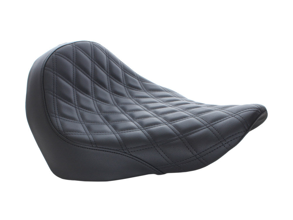 Saddlemen SAD-818-29-002LS Renegade LS Solo Seat w/Black Double Diamond Lattice Stitch for Sport Glide/Low Rider 18-Up/Low Rider S 20-Up/Low Rider ST