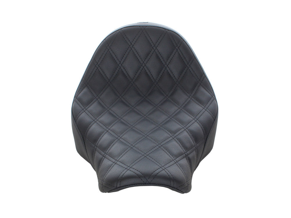 Saddlemen SAD-818-29-002LS Renegade LS Solo Seat w/Black Double Diamond Lattice Stitch for Sport Glide/Low Rider 18-Up/Low Rider S 20-Up/Low Rider ST