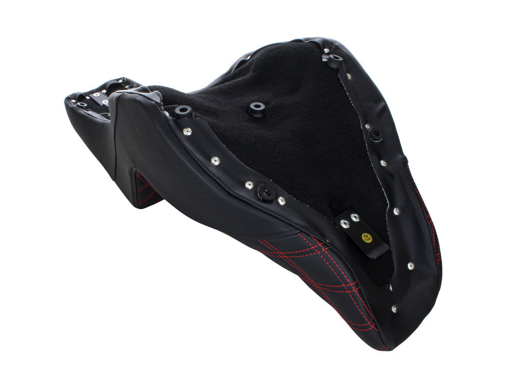 Saddlemen SAD-818-29-172RD Step-Up LS Dual Seat w/Red Double Diamond Lattice Stitch for Sport Glide/Low Rider 18-Up/Low Rider S 20-Up/Low Rider ST 22-