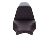 Saddlemen SAD-818-29-172RD Step-Up LS Dual Seat w/Red Double Diamond Lattice Stitch for Sport Glide/Low Rider 18-Up/Low Rider S 20-Up/Low Rider ST 22-