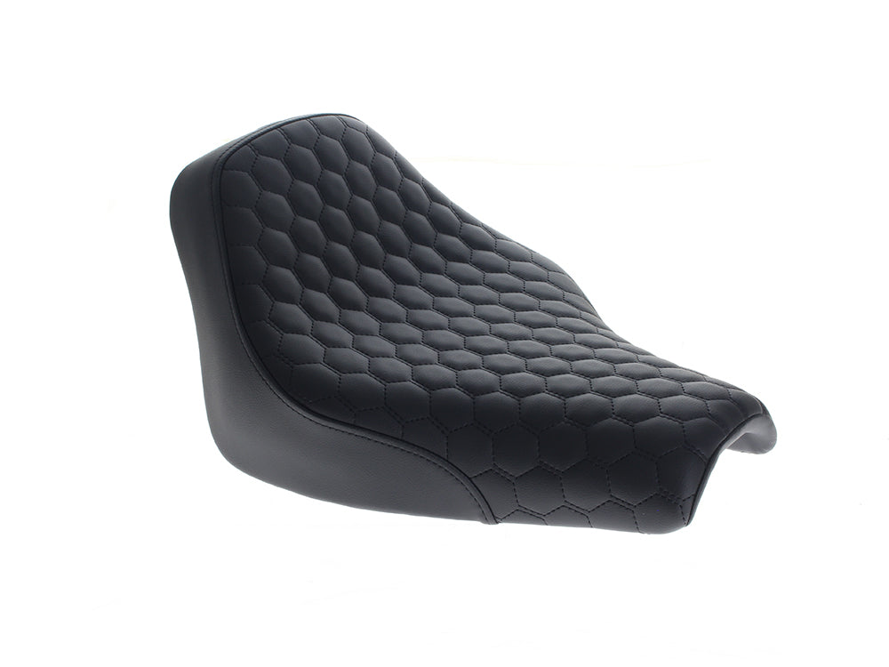 Saddlemen SAD-818-30-003 Renegade Solo Seat w/Black Honeycomb Stitch for Softail Street Bob 18-Up/Standard 20-Up