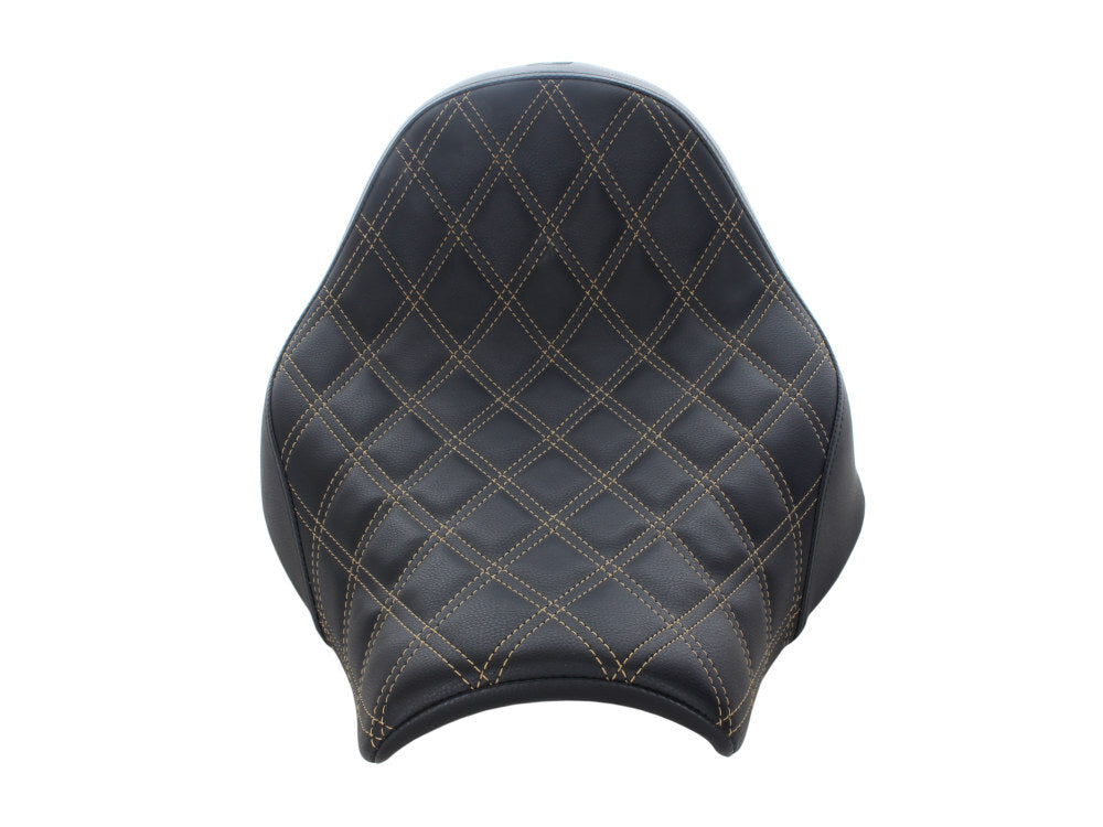 Saddlemen SAD-818-31-002LS-GO Renegade LS Solo Seat w/Gold Double Diamond Lattice Stitch for Breakout 18-22