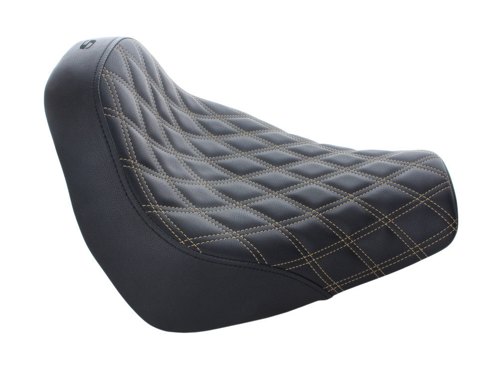 Saddlemen SAD-818-31-002LS-GO Renegade LS Solo Seat w/Gold Double Diamond Lattice Stitch for Breakout 18-22