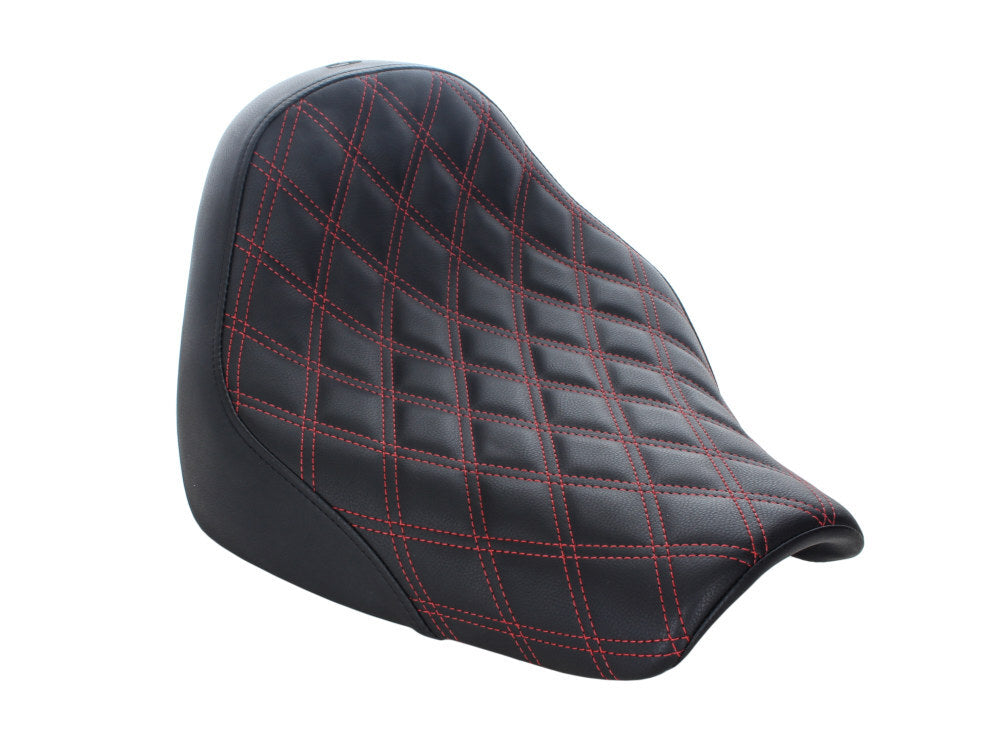 Saddlemen SAD-818-31-002LS-RD Renegade LS Solo Seat w/Red Double Diamond Lattice Stitch for Breakout 18-22