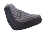 Saddlemen SAD-818-31-002LS-RD Renegade LS Solo Seat w/Red Double Diamond Lattice Stitch for Breakout 18-22